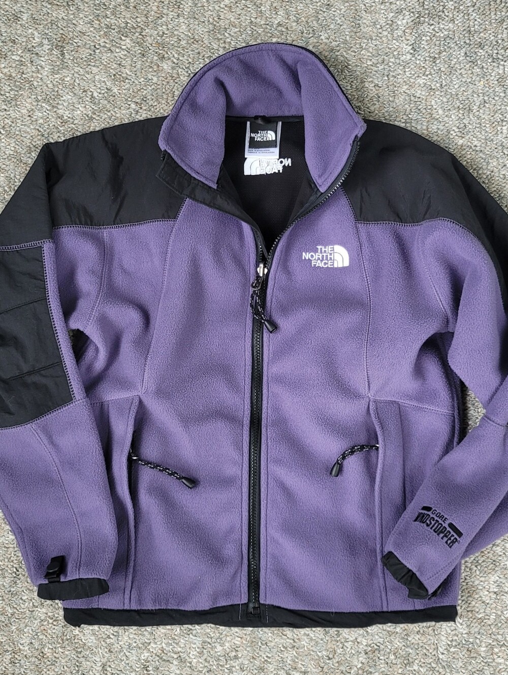 The North Face GORE WINDSTOPPER Fleece Jacket Women's XS Camping Hiking Purple
